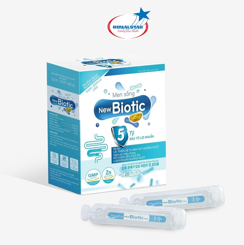 Men sống New Biotic Gold – Bổ sung 5 tỷ lợi khuẩn, hỗ trợ tiêu hóa và đường ruột